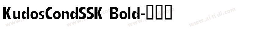 KudosCondSSK Bold字体转换